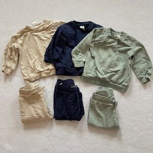 H&M Organic Cotton Sweatshirts and Pants Bundle